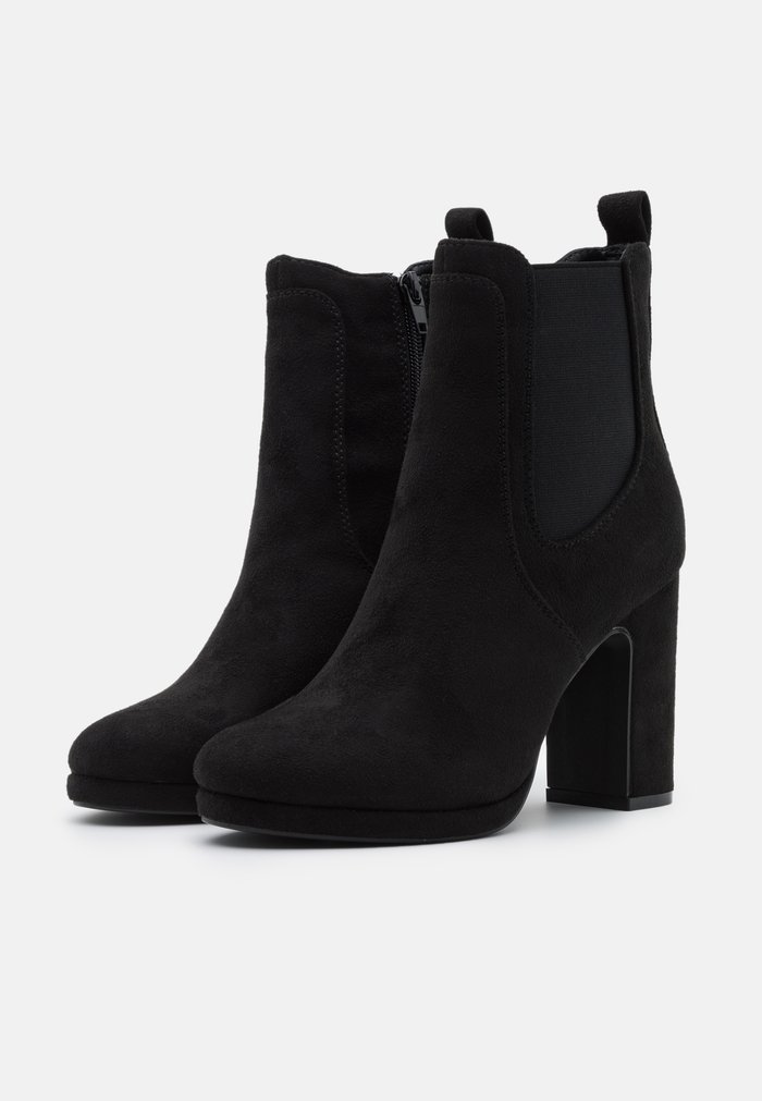 Bottines Anna Field Talons Block heel Zip UP Noir Femme | MNN-7626638